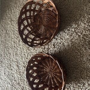 Two different size bread baskets